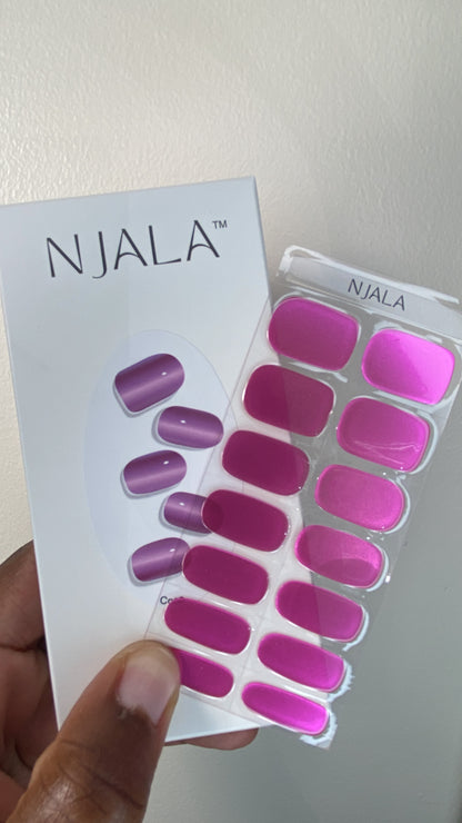 Metalic Pink Gel Nail Wraps