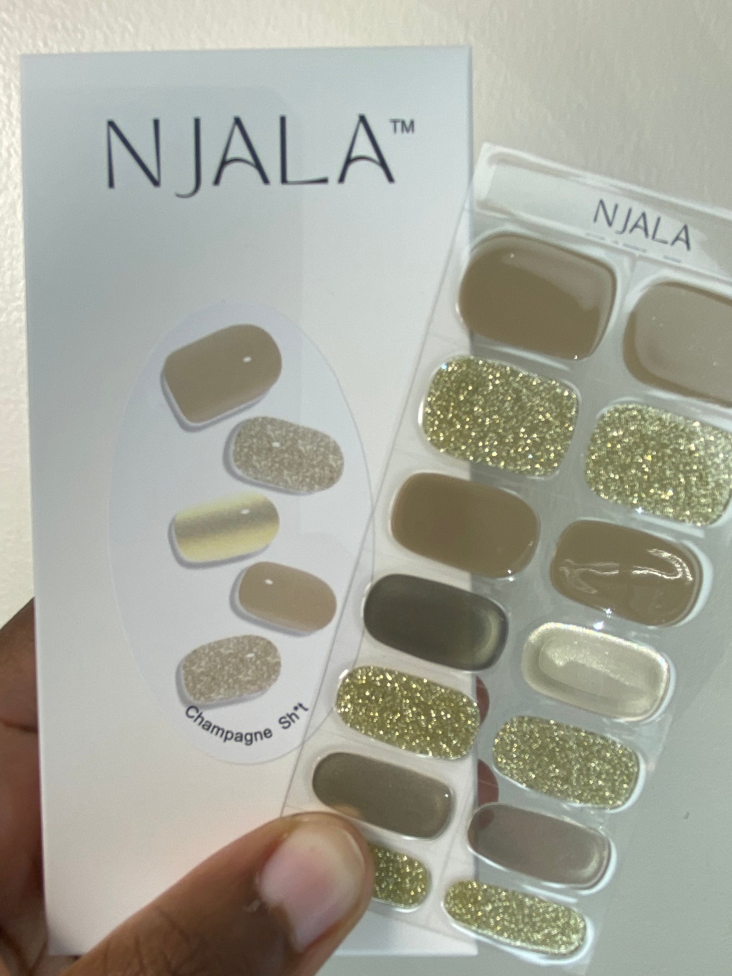 Champagne Gel Nail Strips