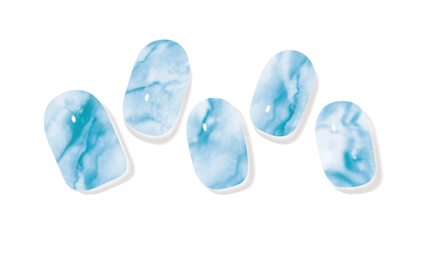 Larimar Semi Cured Gel Nail Strips